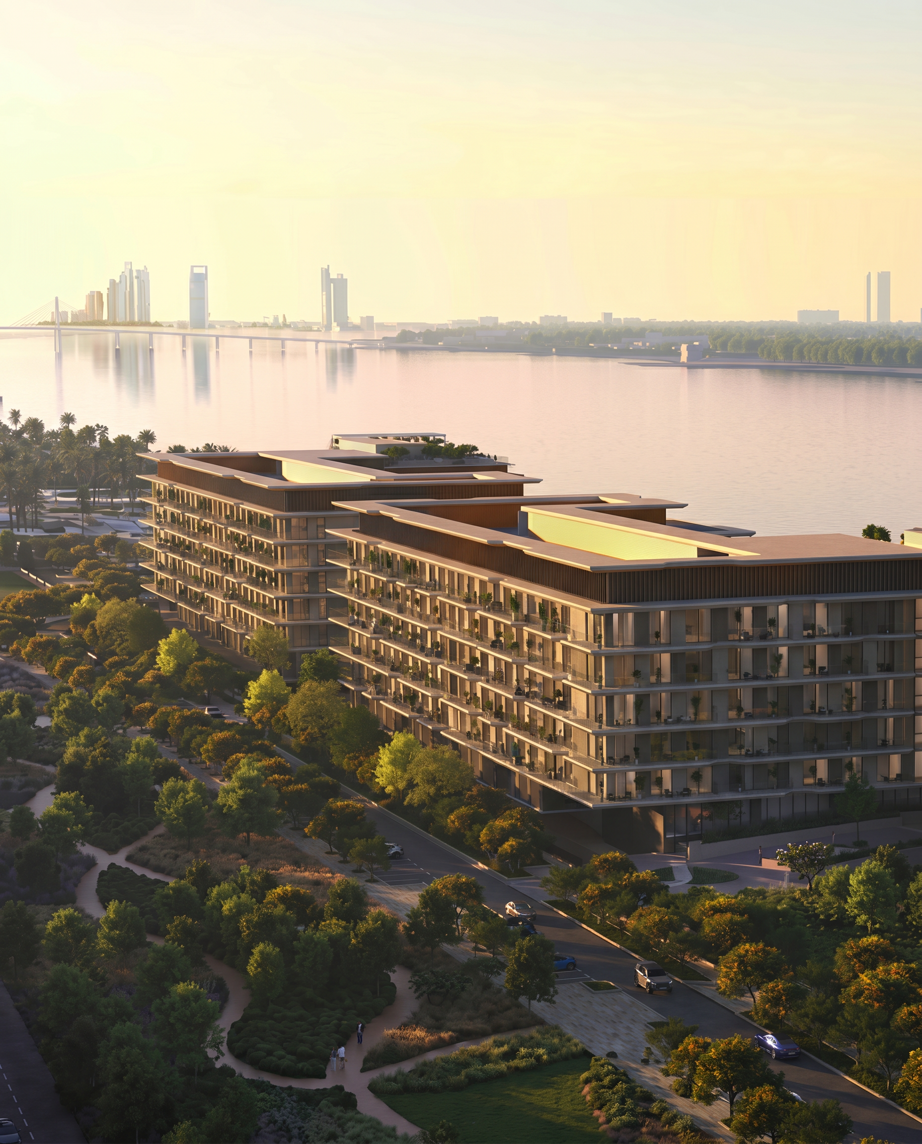 Hudayriyat Island Bashayer Residences Waterfront Layout